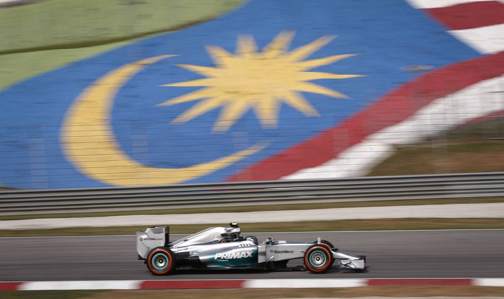 Nico Rosberg, primo dopo le libere del venerdì. LaPresse